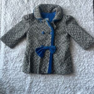 Kids Doren Coat with Blue Accents